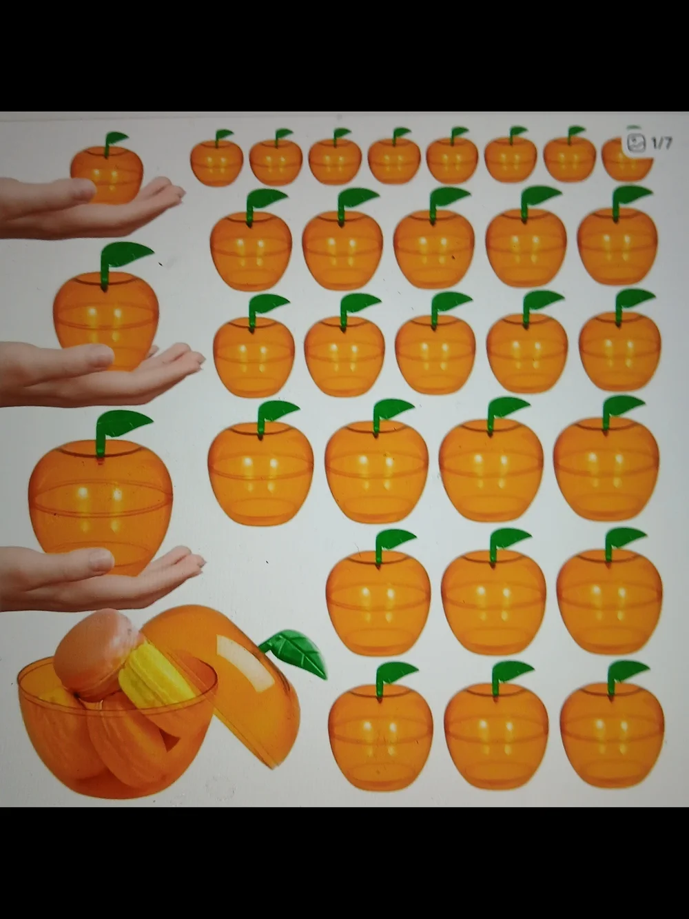 30 Fall Apple / Pumpkin Shape Container Party Favor